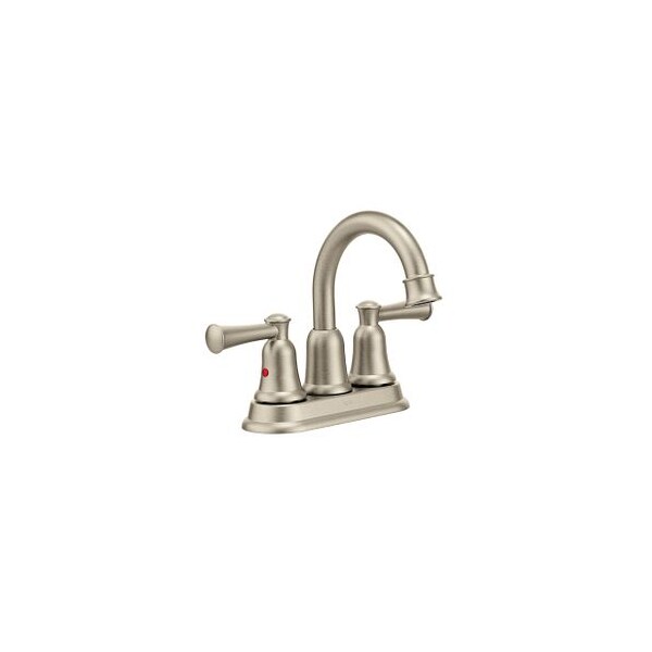 Brushed Nickel Two-Handle High Arc Bathroom Faucet